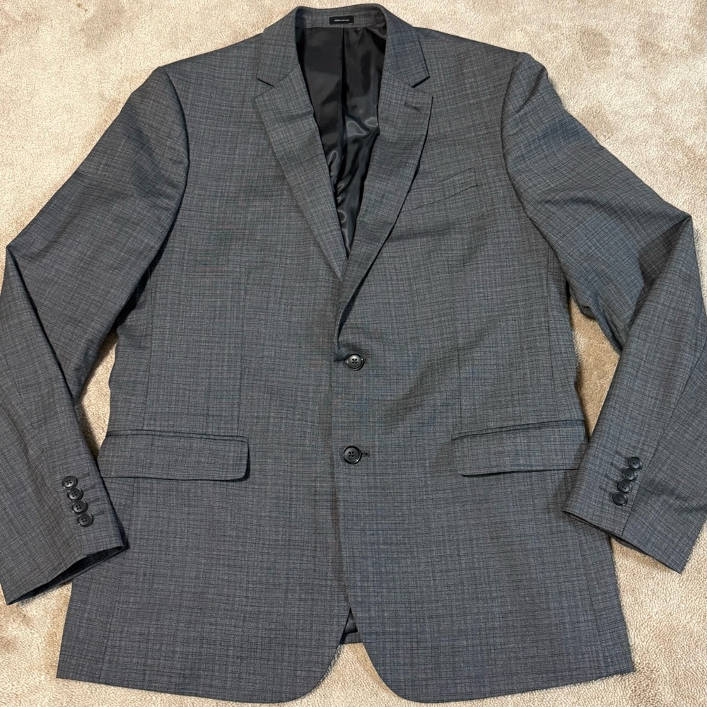 jf j.ferrar Gray suit coat 44L